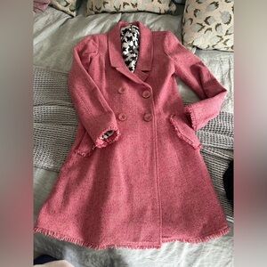 CAbi Women's Pink Double-Breasted Coat